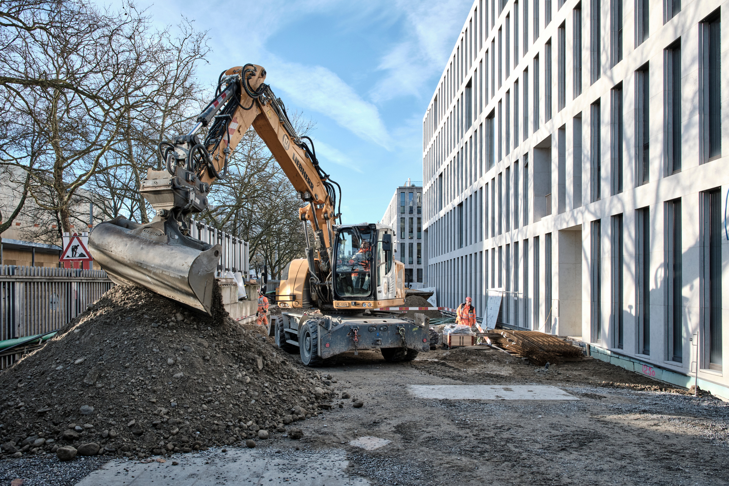 Erdsonden Impressionen Bagger