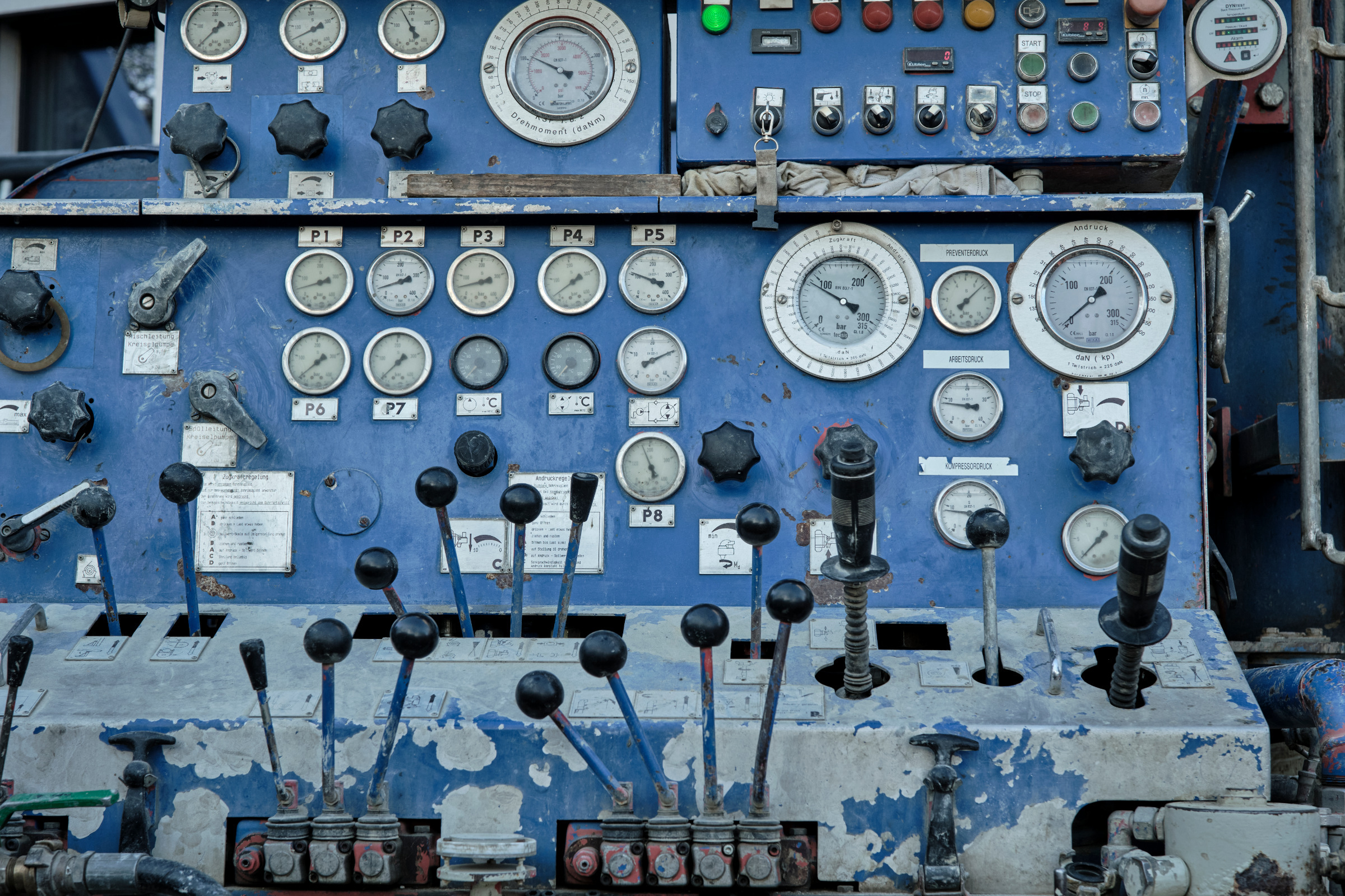 Erdsonden Impressionen Chockpit